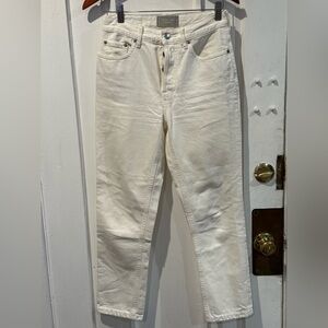 Everlane Off-White Button-Fly Jeans
